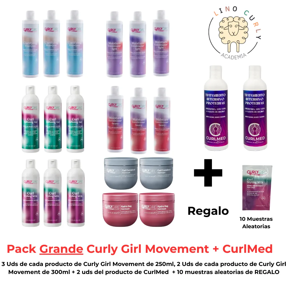 Pack Lino Curly Grande Curly Girl + Curlmed